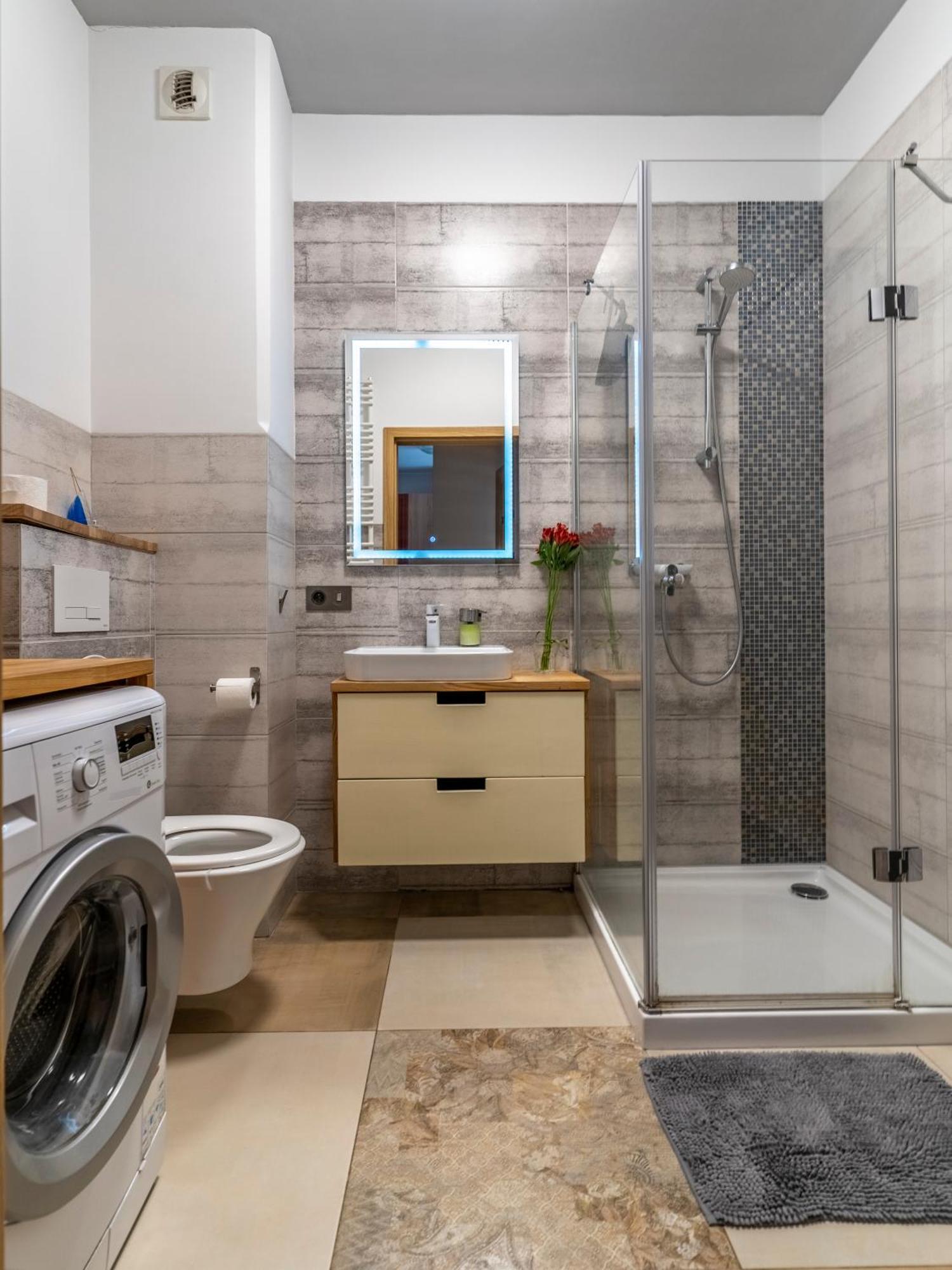 First -- Green Zoliborz Apartment 1 وارسو الغرفة الصورة